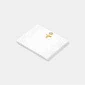 QUEEN BEE Post-It Notes - Gold Bee Crown Honeycomb Klebezettel (angewinkelt)