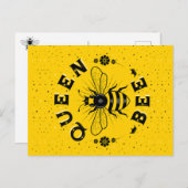 Queen Bee Postcard Feiertagspostkarte (Vorne/Hinten)