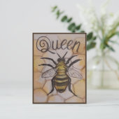 Queen Bee Postcard Postkarte (Stehend Vorderseite)