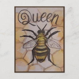Queen Bee Postcard Postkarte