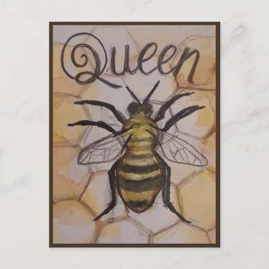 Queen Bee Postcard Postkarte (Vorderseite)