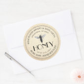 Queen Bee Raw Hand Flasche Honig Sticker (Umschlag)