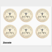 Queen Bee Raw Hand Flasche Honig Sticker (Blatt)