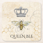 Queen Bee Rechteckiger Pappuntersetzer (Vorderseite)