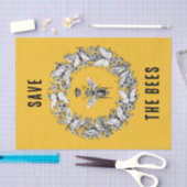 Queen Bee Rettete Butterfly Kraut Gelb Seidenpapier (Handwerk)