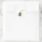 Queen Bee Runder Aufkleber (Tasche)