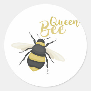 Queen Bee Runder Aufkleber