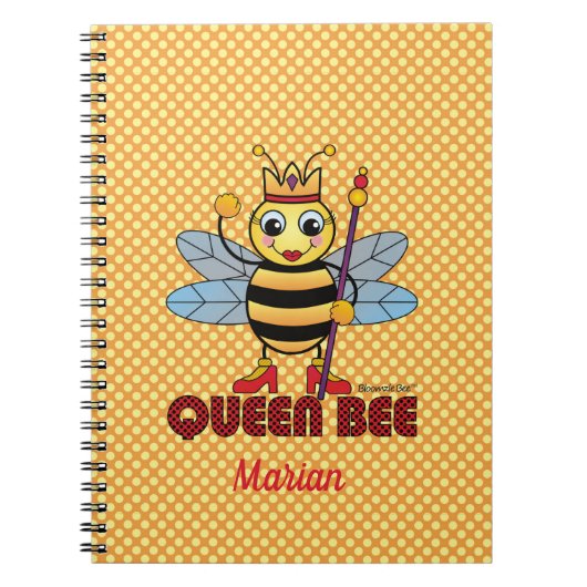 Queen Bee Spiral Notebook Notizblock (Vorderseite)