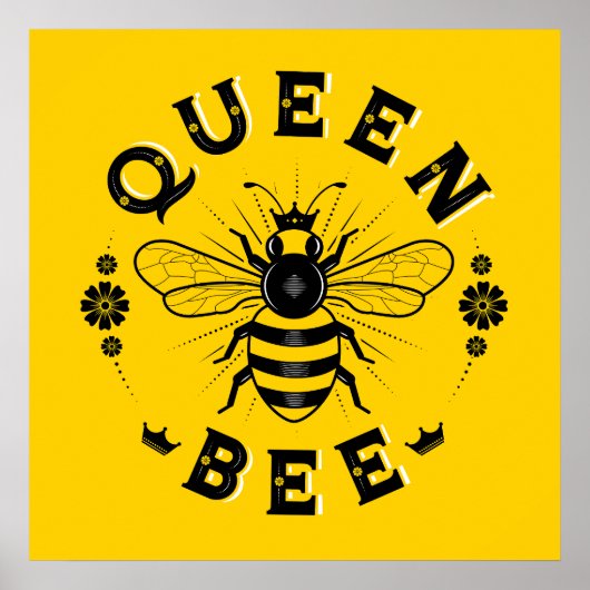 Queen Bee Square Poster (24x24) (Vorne)