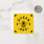 Queen Bee/Stationery Note Card Mitteilungskarte (Vorderseite/Rückseite Beispiel)