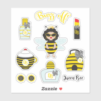 Queen Bee Stickers Aufkleber