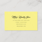 Queen Bee Stripes Yellow Black Business Card Visitenkarte (Rückseite)