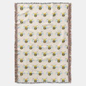 Queen Bee Throw Blanket Decke (Vorderseite Vertikal)