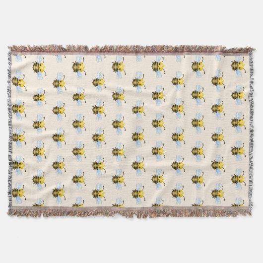 Queen Bee Throw Blanket Decke (Vorderseite)