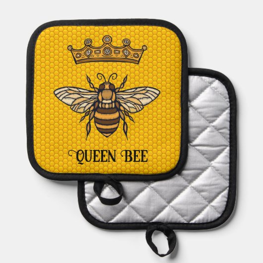 Queen Bee Topflappen (Vorderseite/Rückseite)