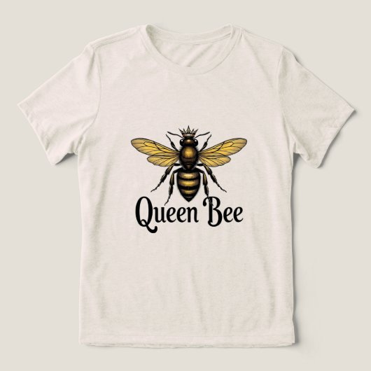 Queen Bee Tri-Blend Shirt (Design Vorderseite)