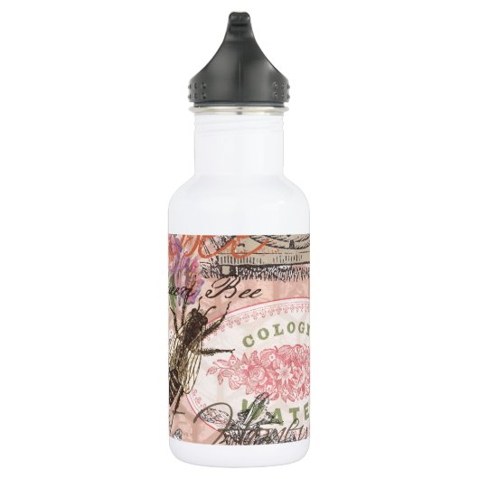 Queen Bee Vintag schöne Collage Edelstahlflasche (Rechts)
