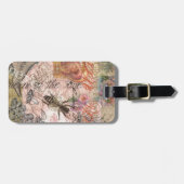 Queen Bee Vintag schöne Collage Gepäckanhänger (Vorderseite horizontal)