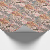 Queen Bee Vintag schöne Collage Geschenkpapier (Ecke)