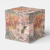 Queen Bee Vintag schöne Collage Geschenkschachtel (Rückseite)