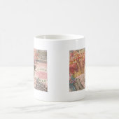 Queen Bee Vintag schöne Collage Kaffeetasse (Mittel)