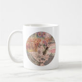 Queen Bee Vintag schöne Collage Kaffeetasse (Links)