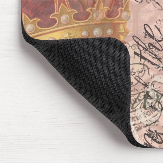 Queen Bee Vintag schöne Collage Mousepad (Ecke)