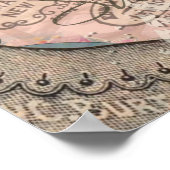 Queen Bee Vintag schöne Collage Poster (Ecke)