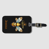 Queen Bee Vintage Personalisiert Gepäckanhänger (Vorderseite (Horizontal))