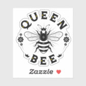 Queen Bee Vinyl Sticker (Blatt)
