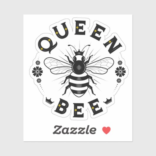 Queen Bee Vinyl Sticker (Blatt)