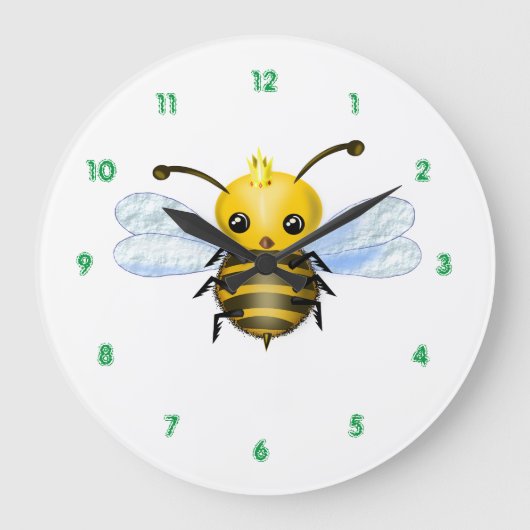 Queen Bee Wall Clock Große Wanduhr (Vorderseite)
