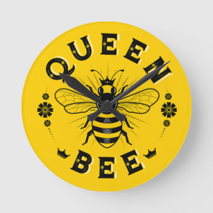 Queen Bee Wall Clock Runde Wanduhr
