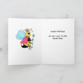 Queen Bee Whimsy Honey Bee Sie selbst Art Karte (Innenseite)