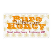 Queen Bee Wildblume Honey Jar Label (Vorne)