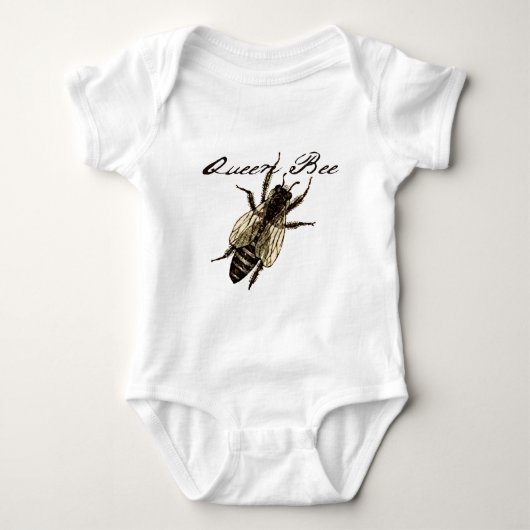 Queen Bee Wildlife Bug Insect Baby Strampler (Vorderseite)