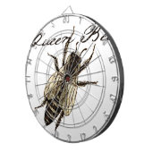 Queen Bee Wildlife Bug Insect Dartscheibe (Vorderseite rechts)