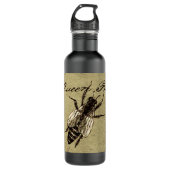 Queen Bee Wildlife Bug Insect Edelstahlflasche (Vorderseite)