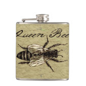 Queen Bee Wildlife Bug Insect Flachmann (Vorderseite)