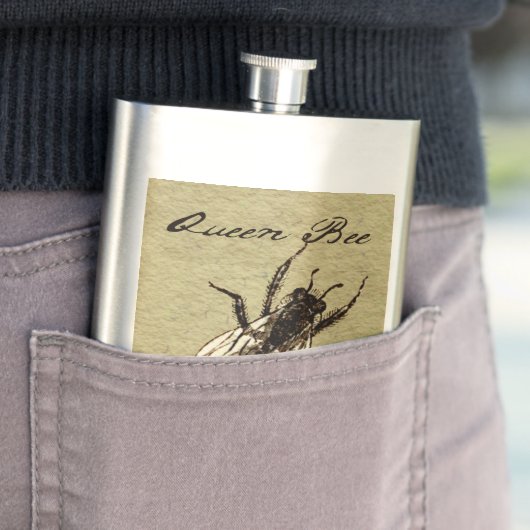 Queen Bee Wildlife Bug Insect Flachmann (Beispiel)