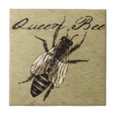 Queen Bee Wildlife Bug Insect Fliese (Vorderseite)