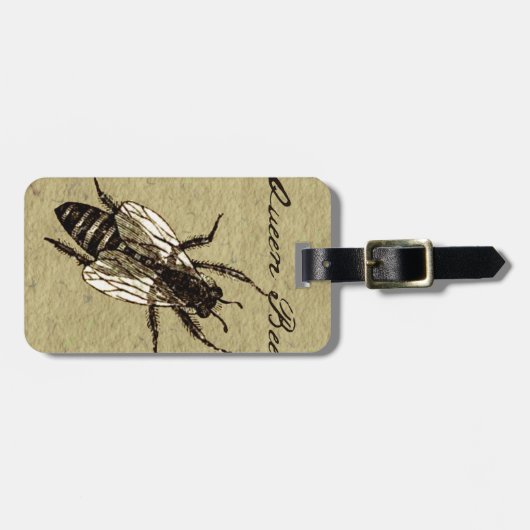 Queen Bee Wildlife Bug Insect Gepäckanhänger (Vorderseite horizontal)