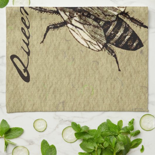 Queen Bee Wildlife Bug Insect Geschirrtuch (Gefaltet)