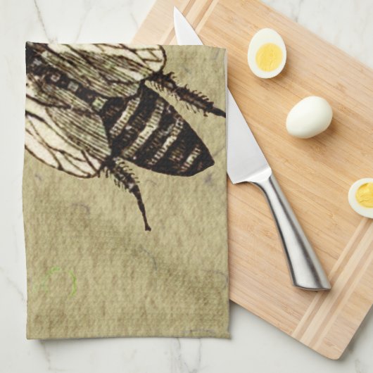 Queen Bee Wildlife Bug Insect Geschirrtuch (Viertel Falte)