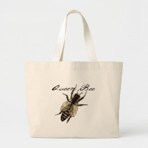Queen Bee Wildlife Bug Insect Jumbo Stoffbeutel