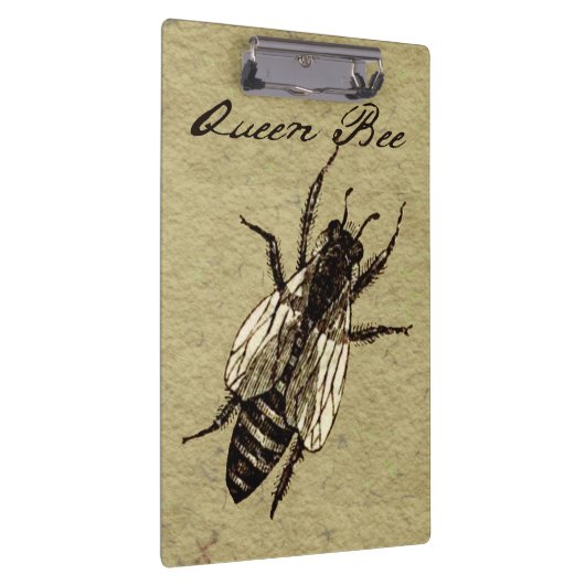 Queen Bee Wildlife Bug Insect Klemmbrett (Rechts)