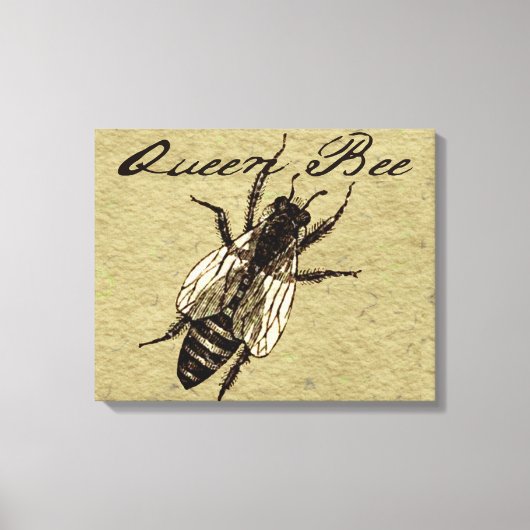 Queen Bee Wildlife Bug Insect Leinwanddruck (Vorderseite)