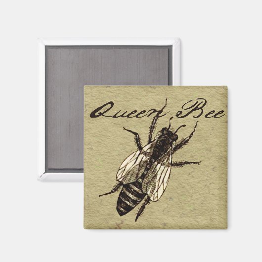 Queen Bee Wildlife Bug Insect Magnet (Vorderseite/Rückseite)