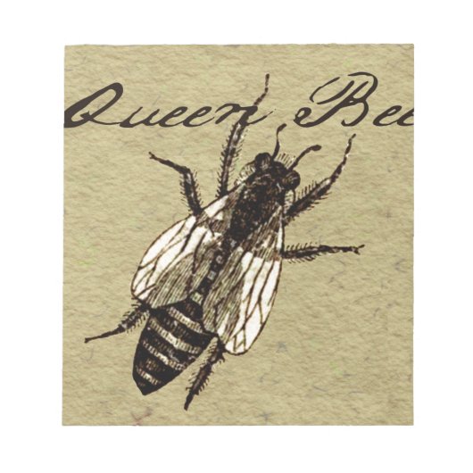 Queen Bee Wildlife Bug Insect Notizblock (Vorderseite)