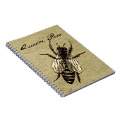 Queen Bee Wildlife Bug Insect Notizblock (Rechte Seite)